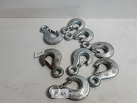 8 x hijshaken verzinkt met klep 500 kg - afbeelding 2 van  3