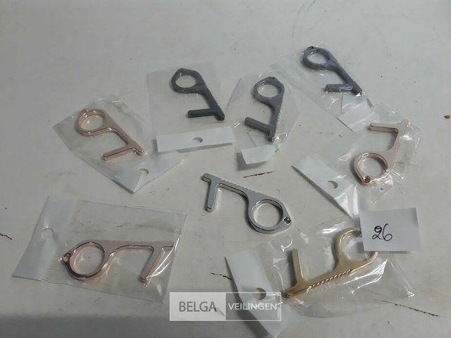 8 x hygiene sleutel 7 cm - afbeelding 1 van  3