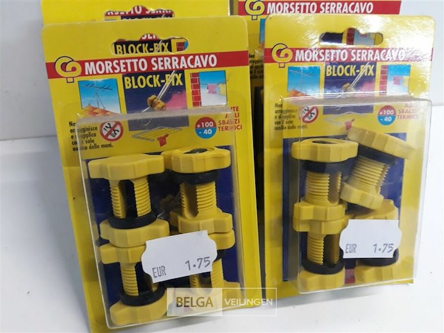 8 x kabelspanners 4 stuks pvc block-fix - afbeelding 3 van  3