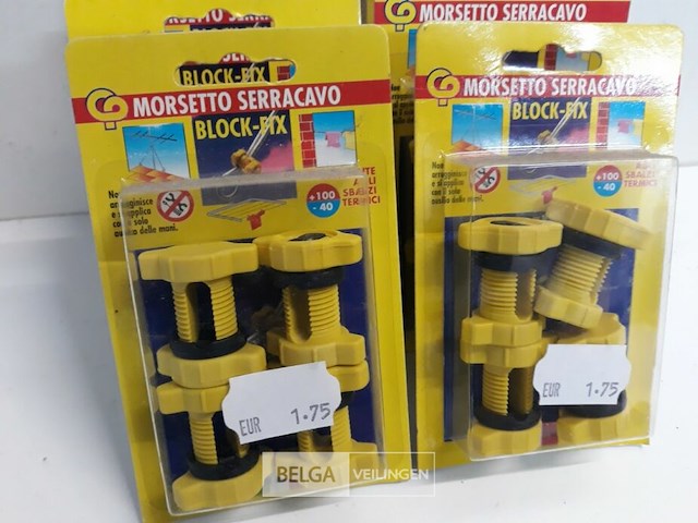 8 x kabelspanners 4 stuks pvc block-fix - afbeelding 3 van  3