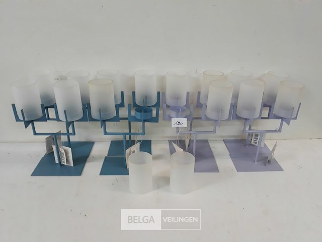 8 x kandelaar voor t-lichtjes duo - afbeelding 2 van  3