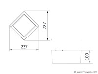 8 x karo led buiten wandlamp opaal - afbeelding 3 van  6