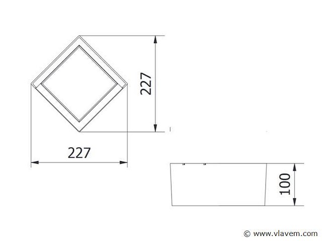 8 x karo led buiten wandlamp opaal - afbeelding 3 van  6