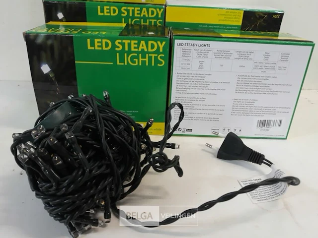 8 x kerstlampen 120 l led warm wit - afbeelding 3 van  3