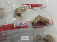 8 x knelkoppeling bocht koper 10 mm ½ 2 assorti - afbeelding 3 van  3