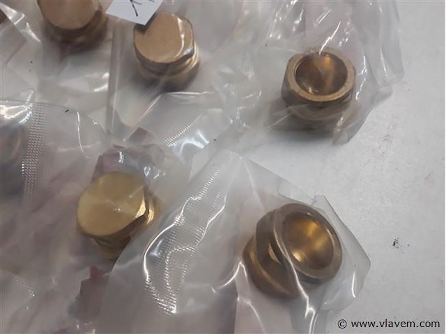 8 x knelkoppeling eindstop koper 22 mm - afbeelding 2 van  2