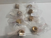8 x knelkoppeling eindstop koper 22 mm - afbeelding 1 van  3