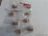 8 x knelkoppeling recht koper 10 mm ½ f - afbeelding 1 van  2