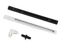 8 x l verbinding voor 1 fase 2 draden railsystem mat wit - afbeelding 3 van  4