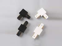 8 x l verbinding voor 1 fase 2 draden railsystem mat zwart - afbeelding 4 van  4