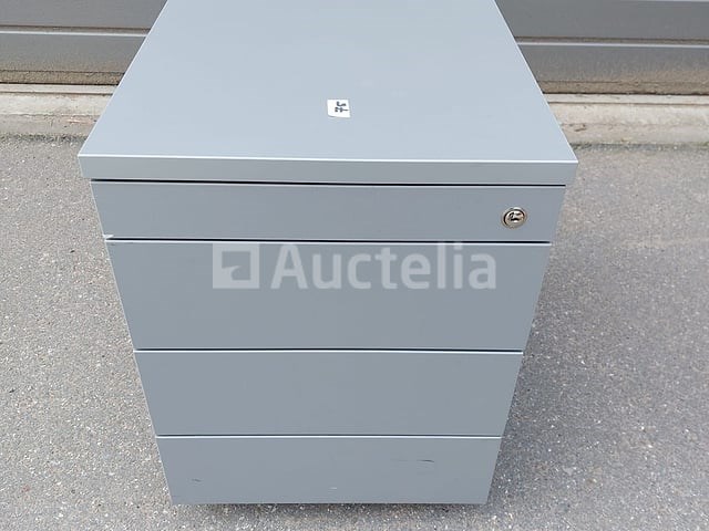 8 x ladeblokken hout grijs topblad - afbeelding 2 van  6
