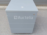 8 x ladeblokken hout grijs topblad - afbeelding 2 van  6