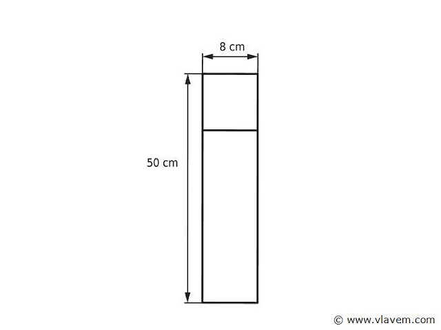 8 x largo 50 buiten lamp zwart - afbeelding 2 van  7