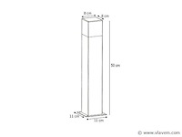 8 x largo 50 buiten lamp zwart - afbeelding 2 van  8