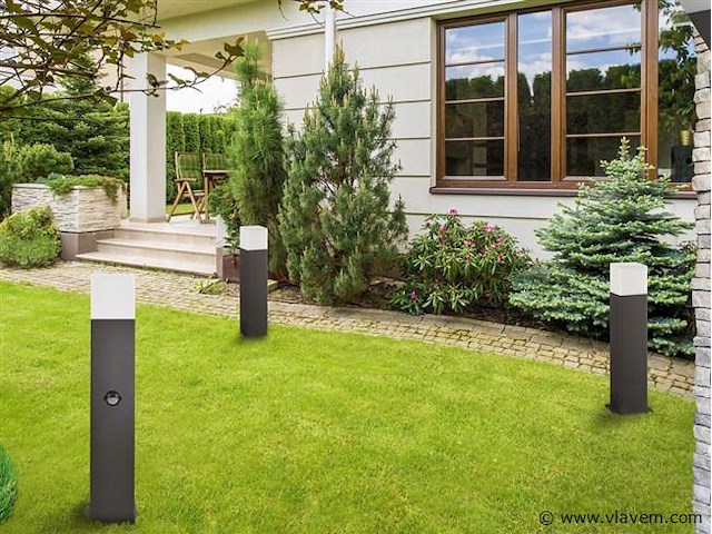 8 x largo 80 buiten lamp dimbaar zwart - afbeelding 6 van  9