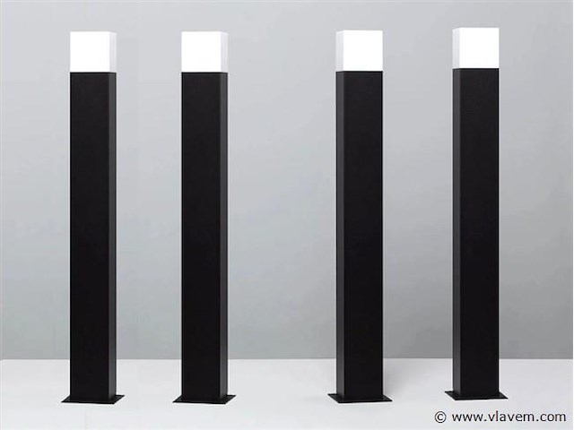 8 x largo 80 buiten lamp dimbaar zwart - afbeelding 8 van  9