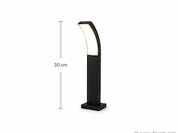 8 x led buiten sokkel lamp – 12w – 4200k neutraal wit - zwart – ip65 – prestige-2 - afbeelding 2 van  5