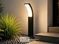 8 x led buiten sokkel lamp – 12w – 4200k neutraal wit - zwart – ip65 – prestige-2 - afbeelding 4 van  6