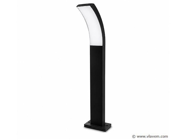 8 x led buiten sokkel lamp – 12w – 4200k neutraal wit - zwart – ip65 – prestige-3 - afbeelding 2 van  5