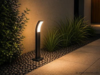 8 x led buiten sokkel lamp – 12w – 4200k neutraal wit - zwart – ip65 – prestige-3 - afbeelding 3 van  5