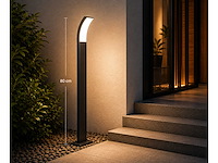8 x led buiten sokkel lamp – 12w – 4200k neutraal wit - zwart – ip65 – prestige-4 - afbeelding 4 van  10