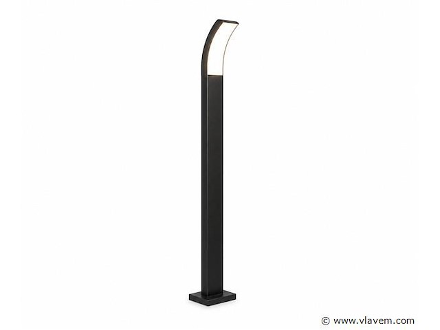8 x led buiten sokkel lamp – 12w – 4200k neutraal wit - zwart – ip65 – prestige-4 - afbeelding 2 van  5