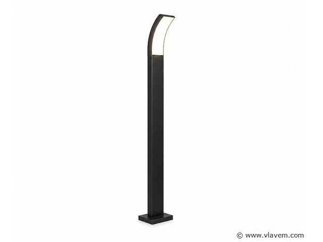 8 x led buiten sokkel lamp – 12w – 4200k neutraal wit - zwart – ip65 – prestige-4 - afbeelding 2 van  5