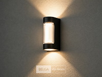 8 x led buiten wandlamp – 6w – 4200k neutraal wit - zwart – ip65 – vector-6 - afbeelding 4 van  6