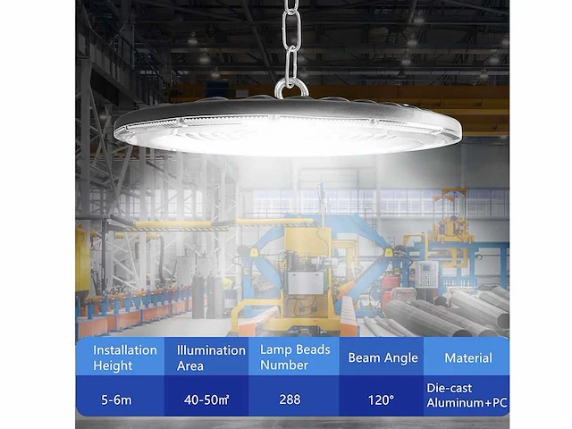 8 x led highbay pro line slim 100 watt - afbeelding 11 van  11