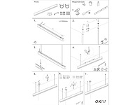 8 x led lineaire hanglamp – 35w – 120cm – ip20 – zwart – inclusief montageset - afbeelding 5 van  6