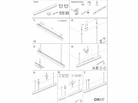 8 x led lineaire hanglamp – 35w – 120cm – ip20 – zwart – inclusief montageset - afbeelding 6 van  7