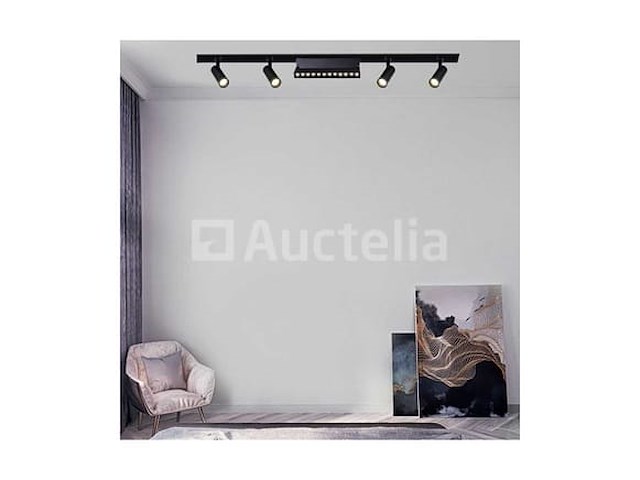 8 x led lineaire spot voor magnetische rail – 48v – 12w – 4000k neutraal wit – alfa - afbeelding 5 van  5