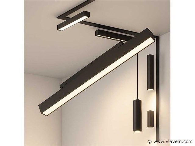 8 x led lineaire spot voor magnetische rail – 48v – 20w – 4000k neutraal wit – mora - afbeelding 1 van  5