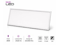 8 x led paneel 36w – 6400k koud wit - 1195x295mm – ip20 – zodiac-36 - afbeelding 3 van  5