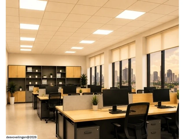 8 x led paneel 45w – 3000k warm wit - 595x595mm – ip20 – galaksi - afbeelding 2 van  6
