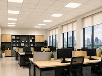 8 x led paneel 45w – 4200k neutraal wit - 595x595mm – ip20 – galaksi - afbeelding 2 van  6