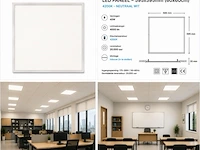 8 x led paneel 45w – 4200k neutraal wit - 595x595mm – ip20 – galaksi - afbeelding 6 van  6