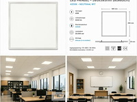 8 x led paneel 45w – 4200k neutraal wit - 595x595mm – ip20 – galaksi - afbeelding 6 van  6