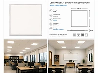 8 x led paneel 45w – 4200k neutraal wit - 595x595mm – ip20 – galaksi - afbeelding 5 van  5