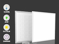 8 x led-paneel 45w – 60 × 60 cm– 6400k koud wit - afbeelding 4 van  5