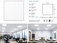 8 x led paneel 45w – 6400k koud wit - 595x595mm – ip20 – galaksi - afbeelding 2 van  5