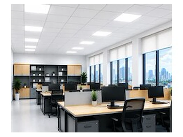 8 x led paneel 45w – 6400k koud wit - 595x595mm – ip20 – galaksi - afbeelding 1 van  6