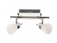 8 x led plafondlamp – 2 spots – 2 x 4w – 4000k neutraal wit – zilver – hl7192l - afbeelding 3 van  4