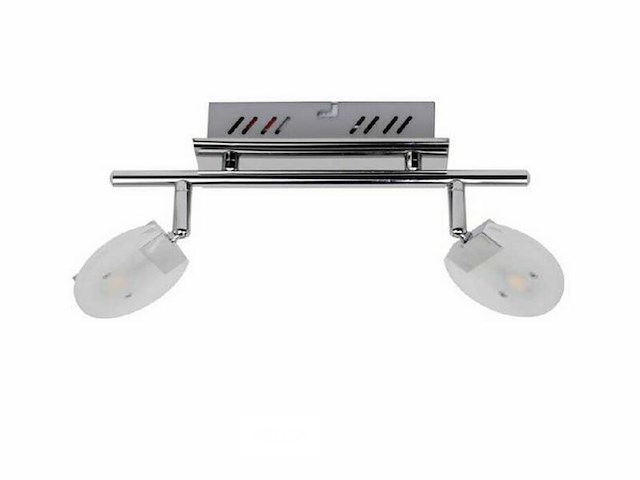 8 x led plafondlamp – 2 spots – 2 x 5w – 4000k neutraal wit – zilver – hl7162l - afbeelding 5 van  5