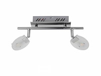 8 x led plafondlamp – 2 spots – 2 x 5w – 4000k neutraal wit – zilver – hl7162l - afbeelding 5 van  5