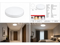 8 x led plafondlamp 32w – 3cct verstelbaar - wit – ip20 – hazel-32 3cct - afbeelding 2 van  5