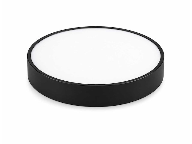 8 x led plafondlamp 32w – 3cct verstelbaar - zwart – ip20 – hazel-32 3cct - afbeelding 1 van  2
