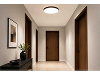 8 x led plafondlamp 32w – 3cct verstelbaar - zwart – ip20 – hazel-32 3cct - afbeelding 2 van  2