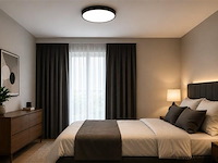 8 x led plafondlamp 32w – 3cct verstelbaar - zwart – ip20 – hazel-32 3cct - afbeelding 1 van  5