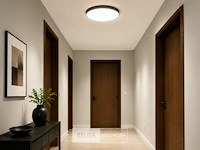 8 x led plafondlamp 32w – 3cct verstelbaar - zwart – ip20 – hazel-32 3cct - afbeelding 4 van  6